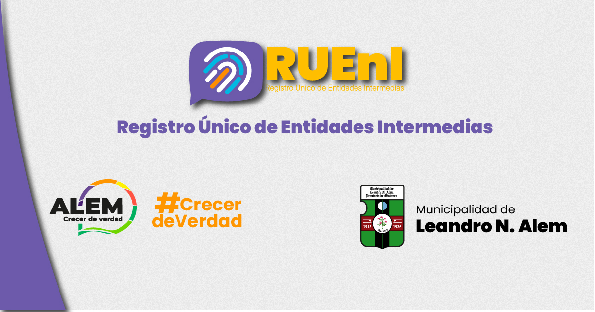 RUEnI - Registro Único de Entidades Intermedias